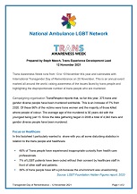 Transgender Day of Remembrance Briefing 2021
